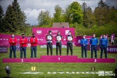 Jonny Maier beim Weltcup Bogen Lausanne 2021 - Mannschafts-GOLD